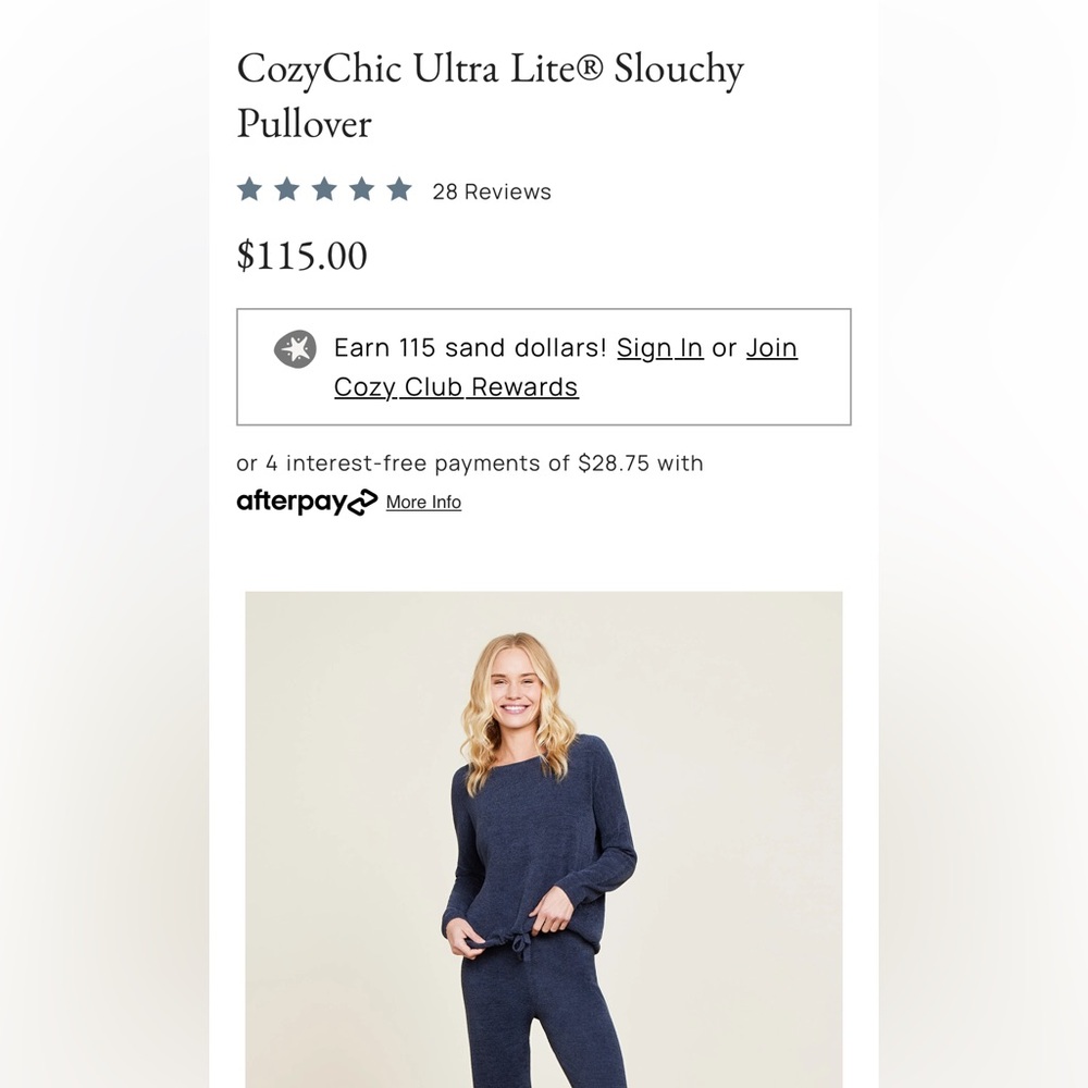 Barefoot Dreams® Cozychic Ultra Lite®
Lounge Pullover